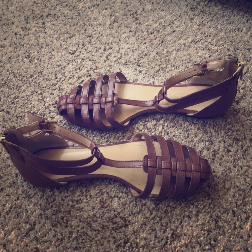 Colehaan cognac leather sandals